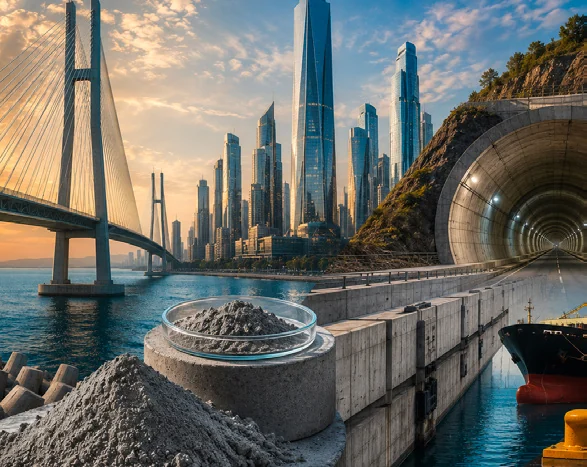 Microsilica and durable construction materials